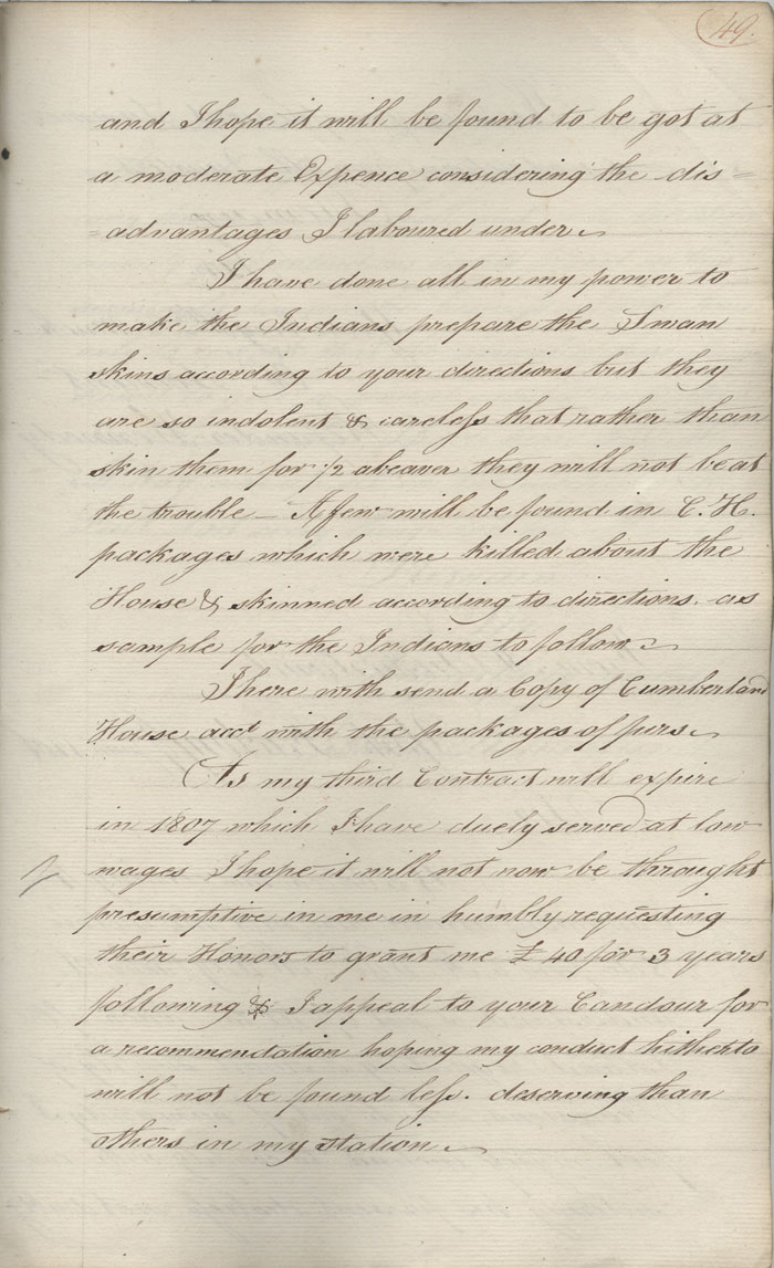 Lettre d'Alexander Kennedy  John McNab, 7 juin 1806 