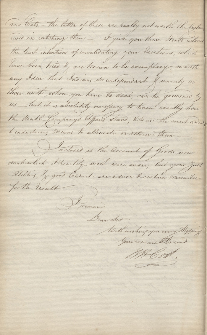 Lettre de William Hemmings Cook  Alexander Kennedy, 6 juin 1810