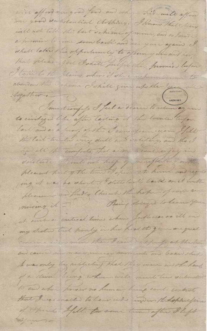 Lettre d'Alexander Kennedy  son frre et  sa sur
