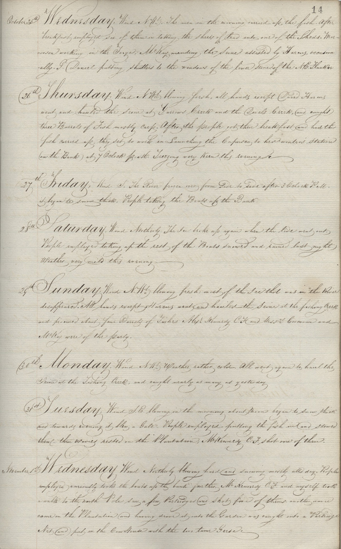 Journal du poste d'Albany, 1826-1827