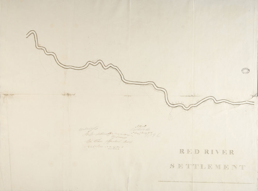 Plan de la colonie de la Rivire-Rouge