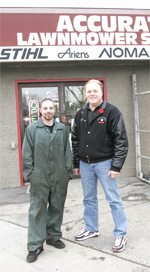 Trevor, together with John Neufeld (owner, Accurate Lawn & Garden)