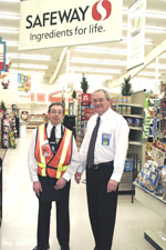 Darryl, together with Brent Severyn, Store Manager 