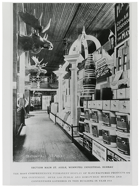 Interior  of Industrial Exposition Building, ca. 1914