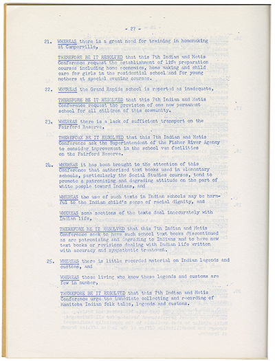 Archives of Manitoba, Beatrice Brigden fonds, Indian and Metis Association conference, 1961
